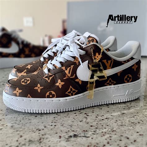 custom louis vuitton nike air force 1|Louis Vuitton air force 1 shoes.